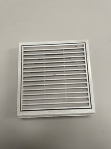 6" Fixed Louvre Vent Grill White [Box of 6 pcs]