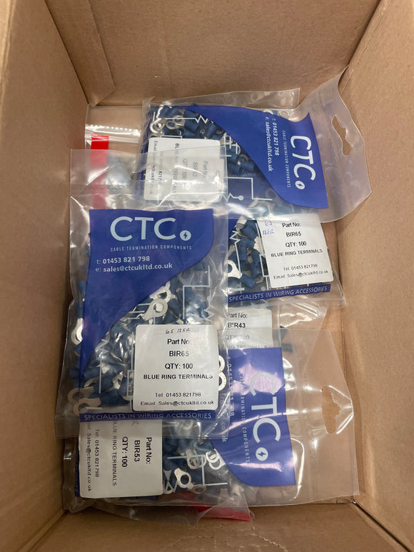 CTC K22 Ring Semi Insulated Terminal Pack 1 Bundle [100 per pack]