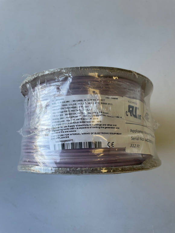 Tri-rated Violet Cable 0.75mm (100m roll)