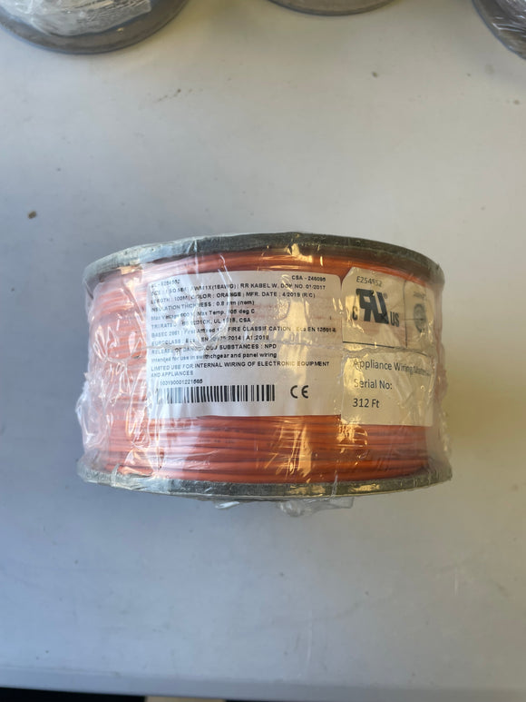 Tri-rated Orange Cable 1mm (100m roll)