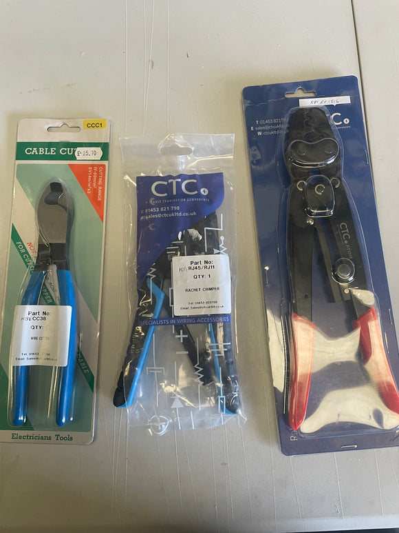 Assorted Ratchet Tools & Crimper Bundle