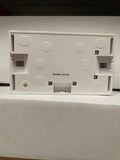 GPAT2G47 Square Profile Surface Pattress White Moulded 2 Gang 47MM Schneider Electrics