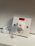 GSWPULL45N 45A 1 Way Ceiling Pull Switch + Neon