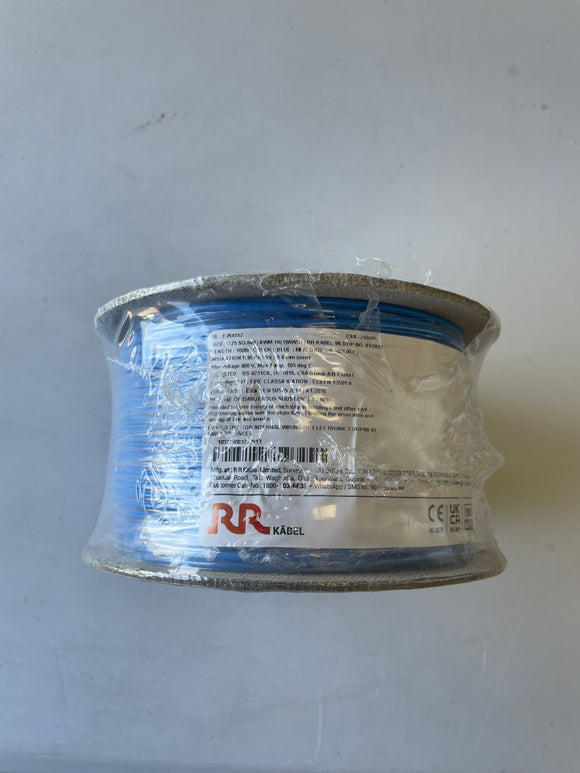 Tri-rated Blue Cable 0.75mm (100m roll)