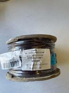 Tri-rated Brown Cable 0.75mm (100m roll)