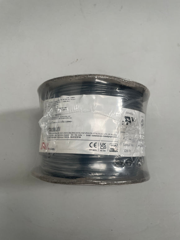 Tri-rated Black Cable 1.5mm (100m roll)