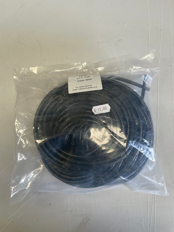 Spiral Cable Wrap 25m Black