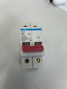 Isolator Switch 63 amp 2 pole [HH2-80206] Pack of 6