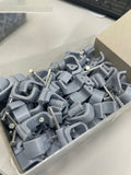 Cable Fixing Clips Click Accessories 10mm Grey (9x18) 100pcs