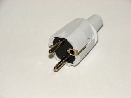 ABL 1418060 Schuko Classic 2P French PVC Plug (Grey) 