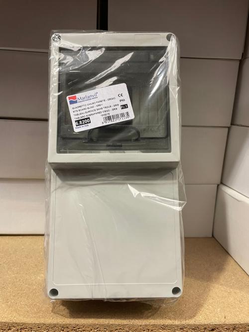 Marlanvil 6.8200 Site Board Single Socket Enclosure Grey IP65 [5pcs]